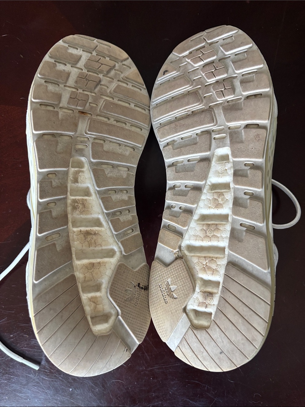 adidas Originals ZX 2K Boost White and Cream Athletic Sneakers - Picture 7 of 7